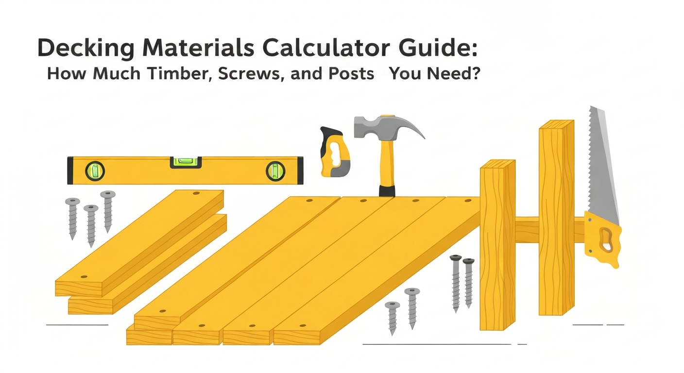 Decking Materials Calculator Guide: How Much Timber, Screws, and Posts Do You Need?